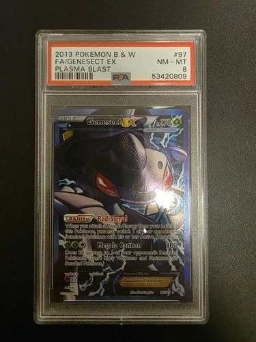 Genesect Plasma Blast 97/101 English Fullart NM PSA 8