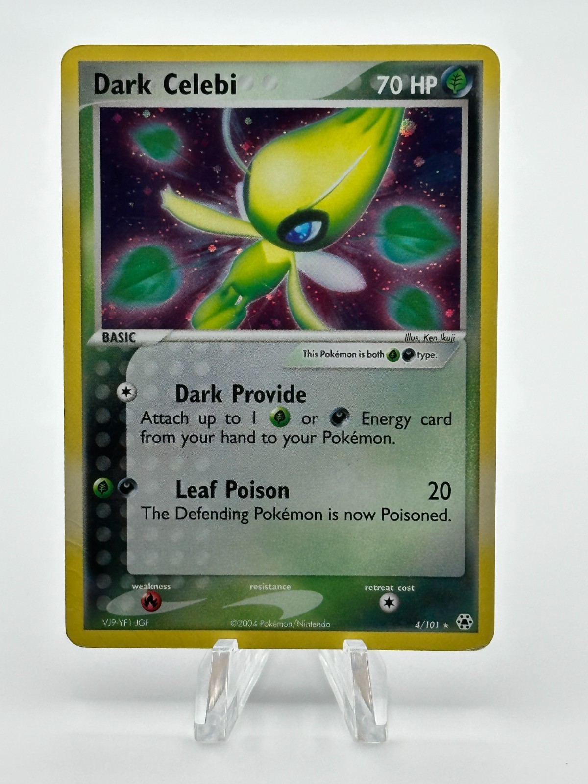 Dark Celebi 4/101 Hidden Legends Holo Rare Pokemon Card DMG
