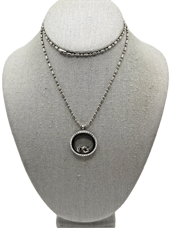 ORIGAMI BÚHO Dije Medallón Colgante Collar Estampado Pata Apple Artista Paleta 26" Foto 2 de 4