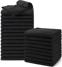 Salon Towels 24 Pack, Microfiber Barber Towel Bulk, 16X29 Inches Fast Dryin...