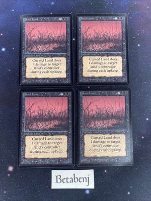 1x MTG Beta Cursed Land from Estate Collection