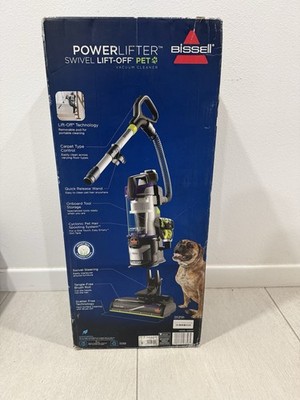 BISSELL 2920F PowerLifter Swivel Lift-Off Pet Upright Vacuum, Gray