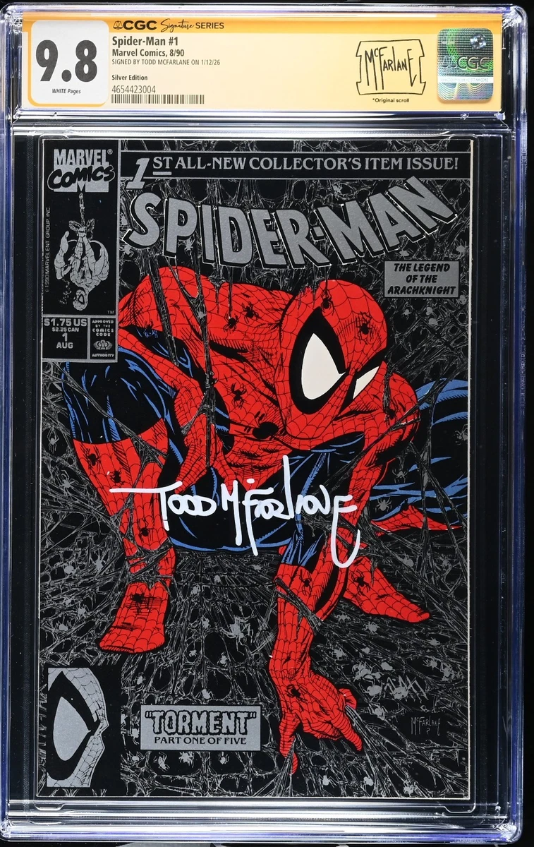 空*様 超希少！1966年代物スパイダーマンLP 6名直筆サイン COA付 Todd McFarlane Signed Autographed Spider-Man #1 CBCS 9.6 SS WHITE