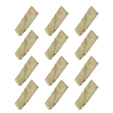 12 Pcs 20"x20" Satin Table Napkins Cloth Square Table Napkin for Event Wedding