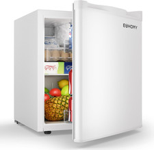 EUHOMY 46L Small Fridge, Table Top Fridge with 7-Level Adjustable Thermostat, Re