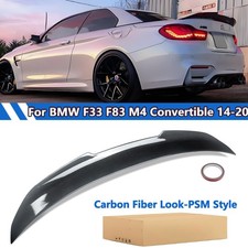 For 2014-20 Bmw F33 F83 M4 Convertible Carbon Color Trunk Spoiler Wing Psm Style For 2014-20 Bmw F33 F83 M4 Convertible Carbon Color Trunk Spoiler Wing Psm Style
