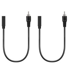 Bolvek 2 Pack 3.5mm 1/8" TS Mono Female to RCA Male Plug Jack Adapter Connect...