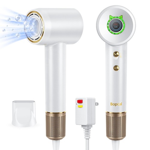 Hair Dryer - Bopcal Ionic Blow Dryer with Concentrator for All Hair Types,110...