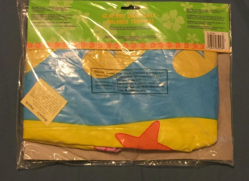 Inflatable Palm Tree Cooler Tropical Theme Beach Pool Hawaiian Party - Image 2 of 3