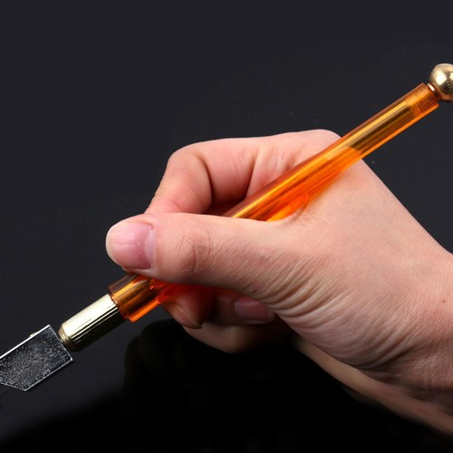 1x Professional Glass Cutter Oil Lubricated Cutters Carbide Grip T4B9 With L6Y4 - Picture 11 of 12