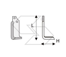 20 x ZAPPETTE ZAPPE SQ FRESA MASCHIO A-E H115 L190 PIATTO 60x6 FORI INTERASSE 44