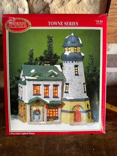 Dickens Collectables Série Towne 1998 Phare 384-0444 Village de Noël - Photo 2/10