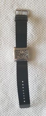 NWOT Cato Silver Tone Watch Leopard Dial Faux Leather 5.5''-7''New Batt. Orig. Box
