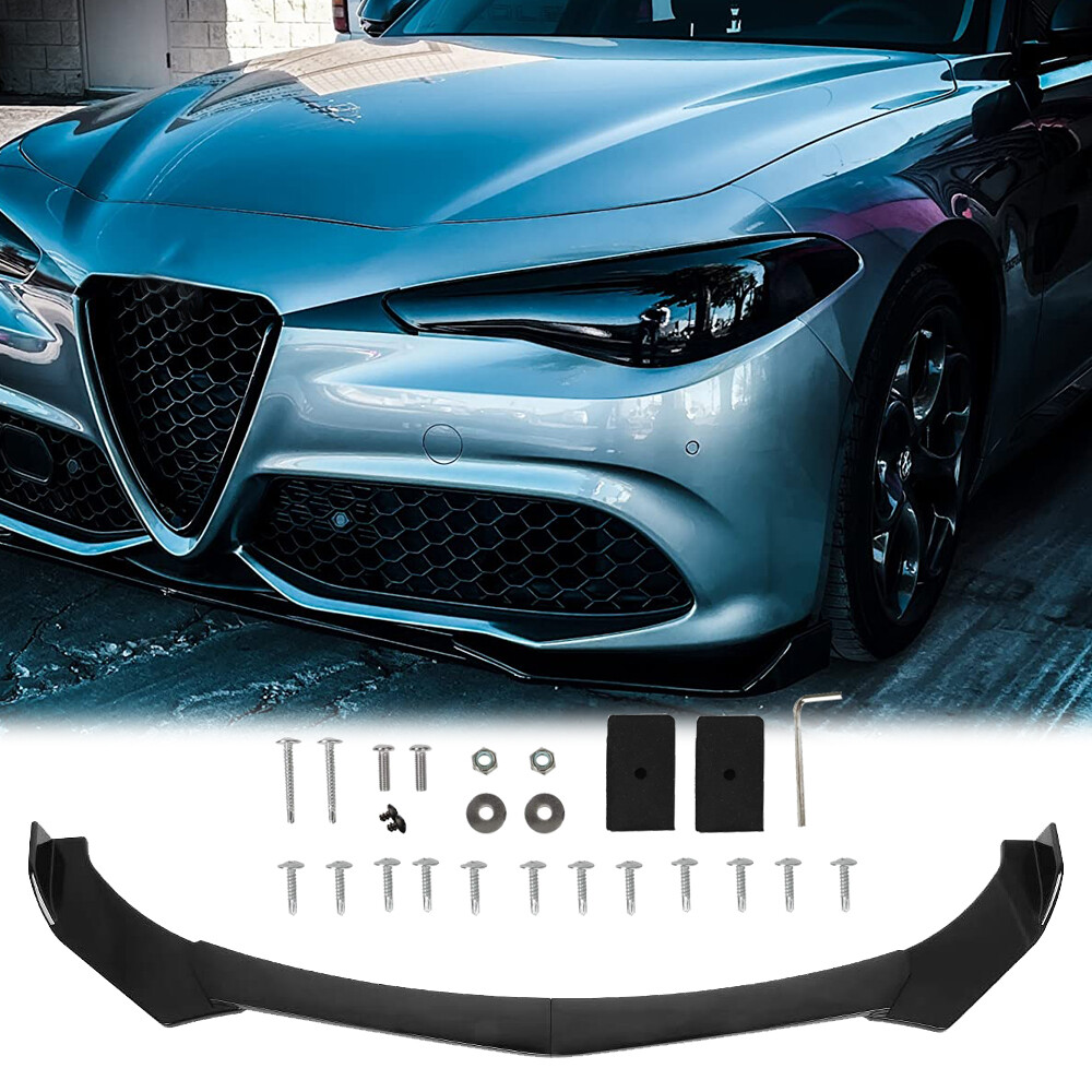 Front Bumper Lip Body Spoiler Splitter Air Dam Gloss for Alfa Romeo Giulia MiTo