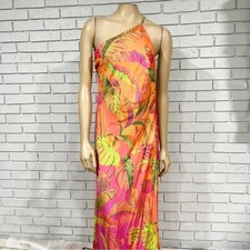 Farm Rio Orange Ombre Forest Lenzing™ Ecovero™ Viscose Midi Dress - Size XL