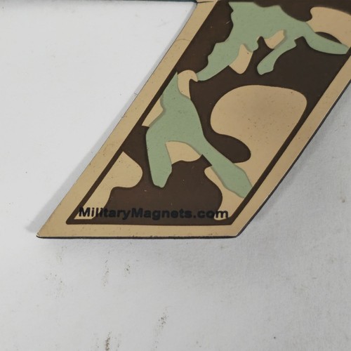 Get-R-Done USA Patriotic Ribbon Magnet With Eagle & Camo Design Land Of The Free - Picture 4 of 5