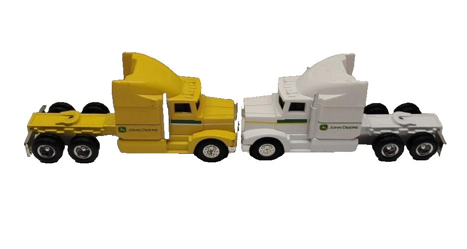 Ertl John Deere Semi Trucks 18 Wheeler Only Yellow and White-image