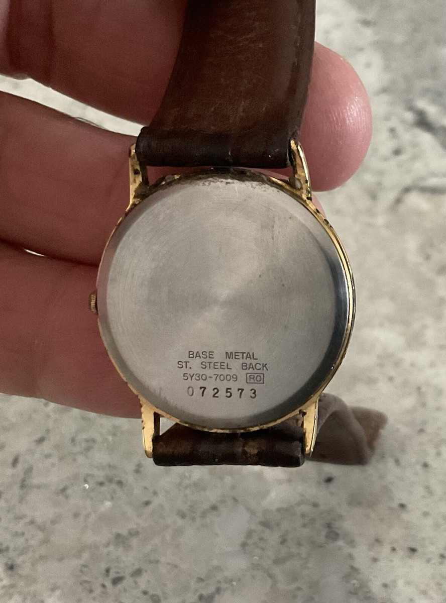 Seiko Quartz Watch Unisex. Needs Battery. #154485. Sold as