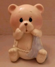 Enesco Ceramic TEDDY BEAR for Night Light Vintage 1985