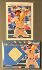 2022 Topps X DEREK JETER Call of the Captain Juan Soto Bat Relic Blue /25 & Base