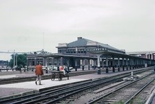 CB&Q Divison Offices and Station at Galesburg, IL June 2, 1962 5 x 7 Photo