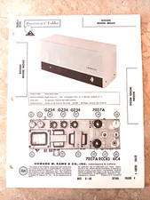 Original NOS Sams Photofact 495-4 DAVID BOGEN MO60 - 7027A amp