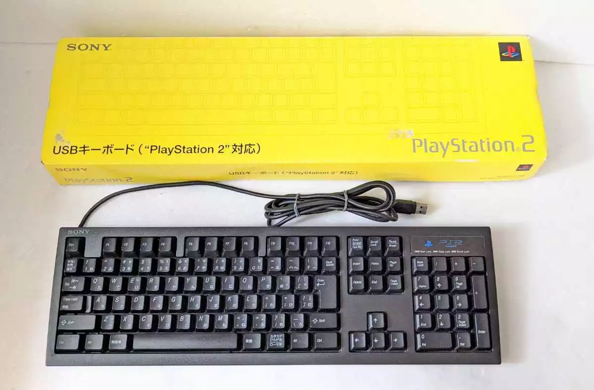 Entender mal Estados Unidos arrepentirse Sony PlayStation 2 USB Keyboard SCPH-10240 PS2 Used Controller Black W/ Box  JP | eBay