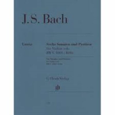 J.S. Bach Sonatas and Partitas for Violin solo 6 sonatas BWV 1001-1006