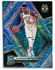 2018-19 PANINI SPECTRA GIANNIS ANTETOKOUNMPO BLUE SCOPE PRIZM #34 BUCKS /75