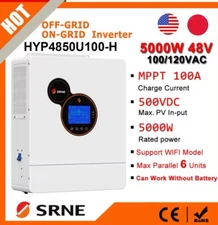 SRNE CEC/UL/IEEE certified 5000W 48V Solar Hybrid Inverter 100A MPPT