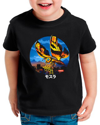 Mothra Fury Kinder T-Shirt japan monster moth tokio tokyo