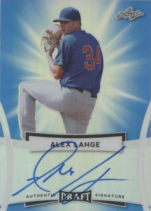 2017 Leaf Metal Draft - Alex Lange #BA-AL1 Blue /25 (AU, RC) for sale ...