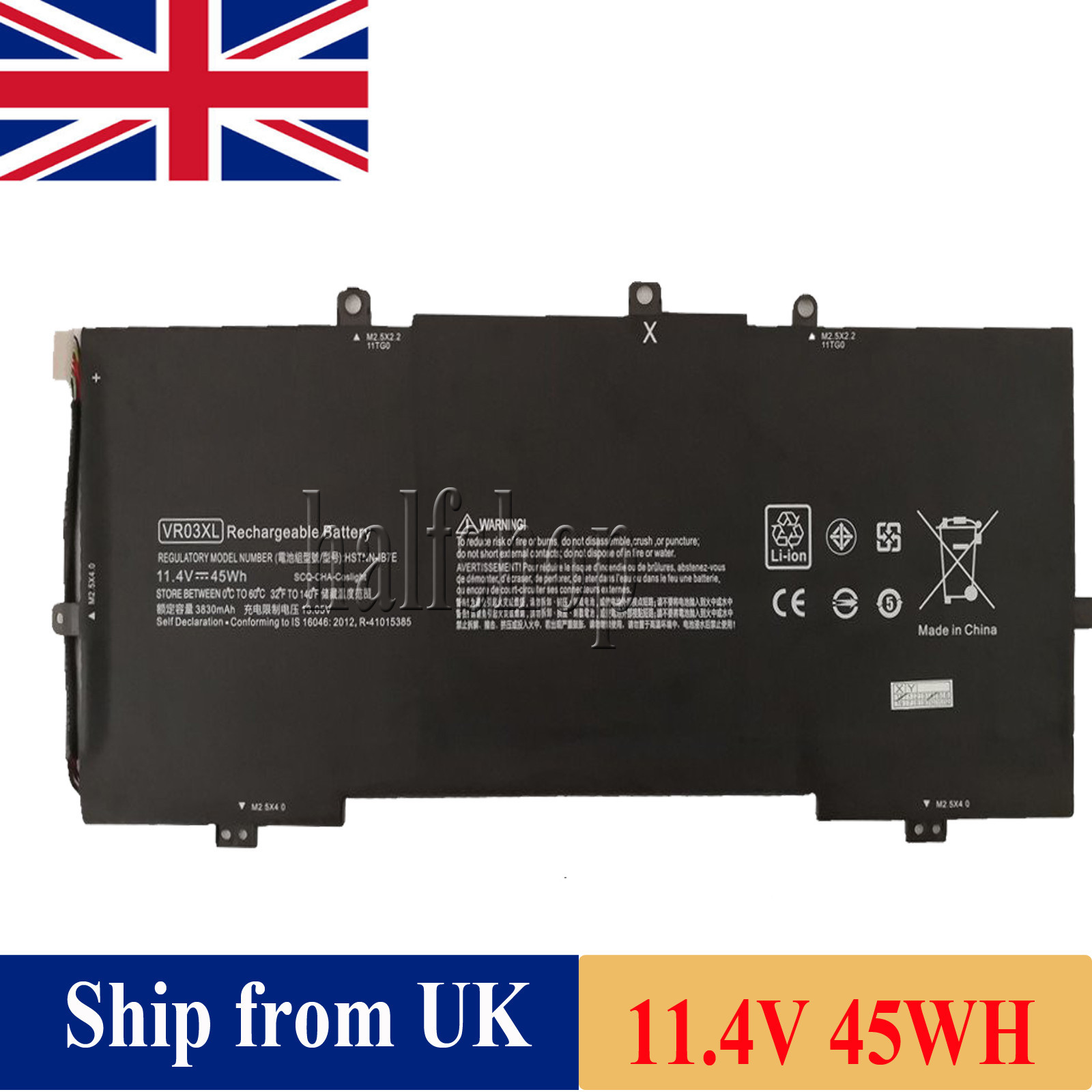 VR03XL Battery for HP Envy 13-D046TU Pavilion 13-D Series 816497-1c1 HSTNN-IB7E