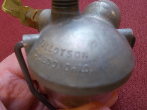 VTG NOS 1960s TILOTSON SEDIMENT BOWL FILTER CARBURTOR GLASS - Foto 6 di 15
