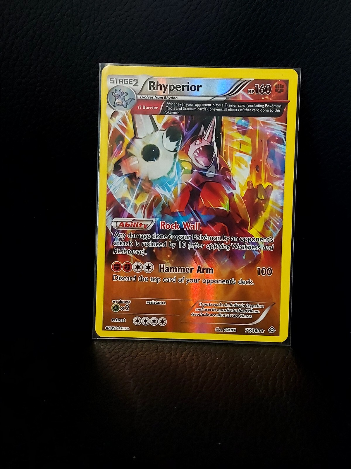 Pokémon TCG Rhyperior Primal Clash 77/160 Holo Rare NM