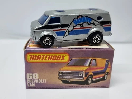 MATCHBOX LESNEY SUPERFAST No 68 CHEVROLET VAN IN Vgc