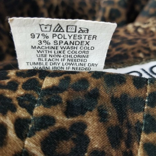 Vintage Briggs Womens Pencil Skirt Size 12 Leopard print Back Split - Picture 11 of 12