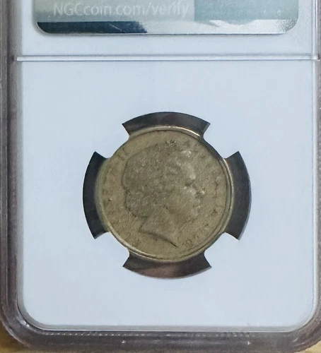 2000 AUSTRALIAN coin Graded NGC AU 50 $1 Dollar MULED With 10 Cent OBVERSE RARE