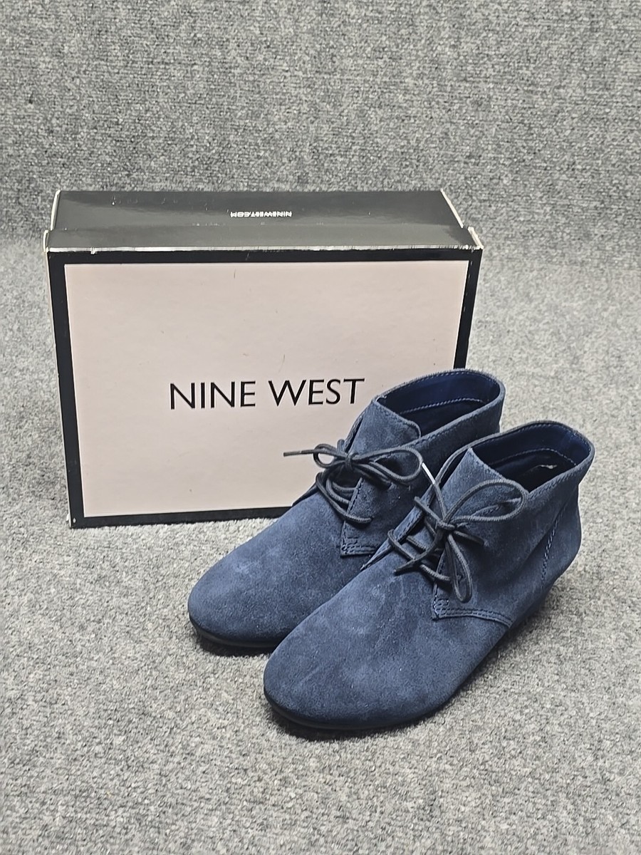 Ladies Boots Nine West Navy Blue Boots Nine West Boots Womens 8W