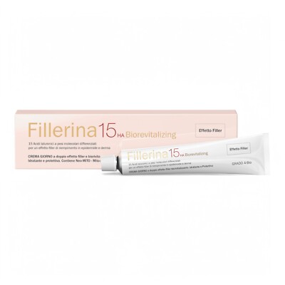 Fillerina 15HA Biorevitalizing Tagescreme Gesicht Effekt Filler Antiage Gr4 50ml