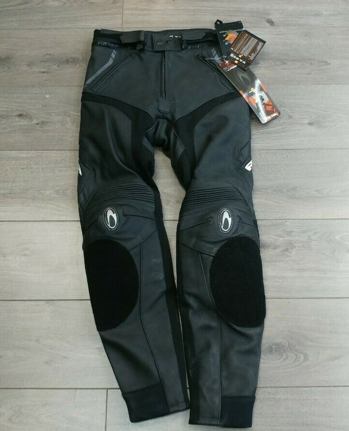 Trousers Black Richa Leather Motorcycle Trousers Richa Assen