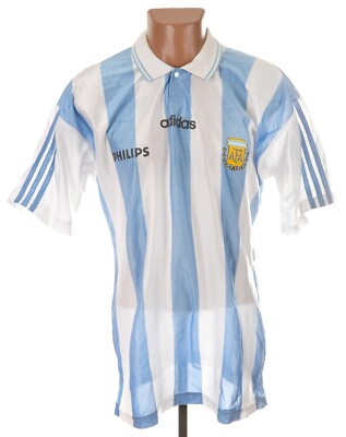 ARGENTINA NATIONAL TEAM 1994/1995 HOME FOOTBALL SHIRT ADIDAS SIZE