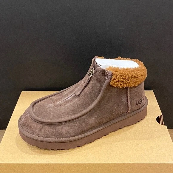 Stivaletti stivaletti corti UGG donna Funkarra marrone cedro bruciato 6 nuovi