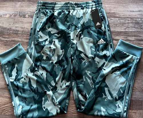 NWT Adidas Boys YXL Green/Black L/S Hooded Camouflage Jogger Pants Set XL - Picture 5 of 5