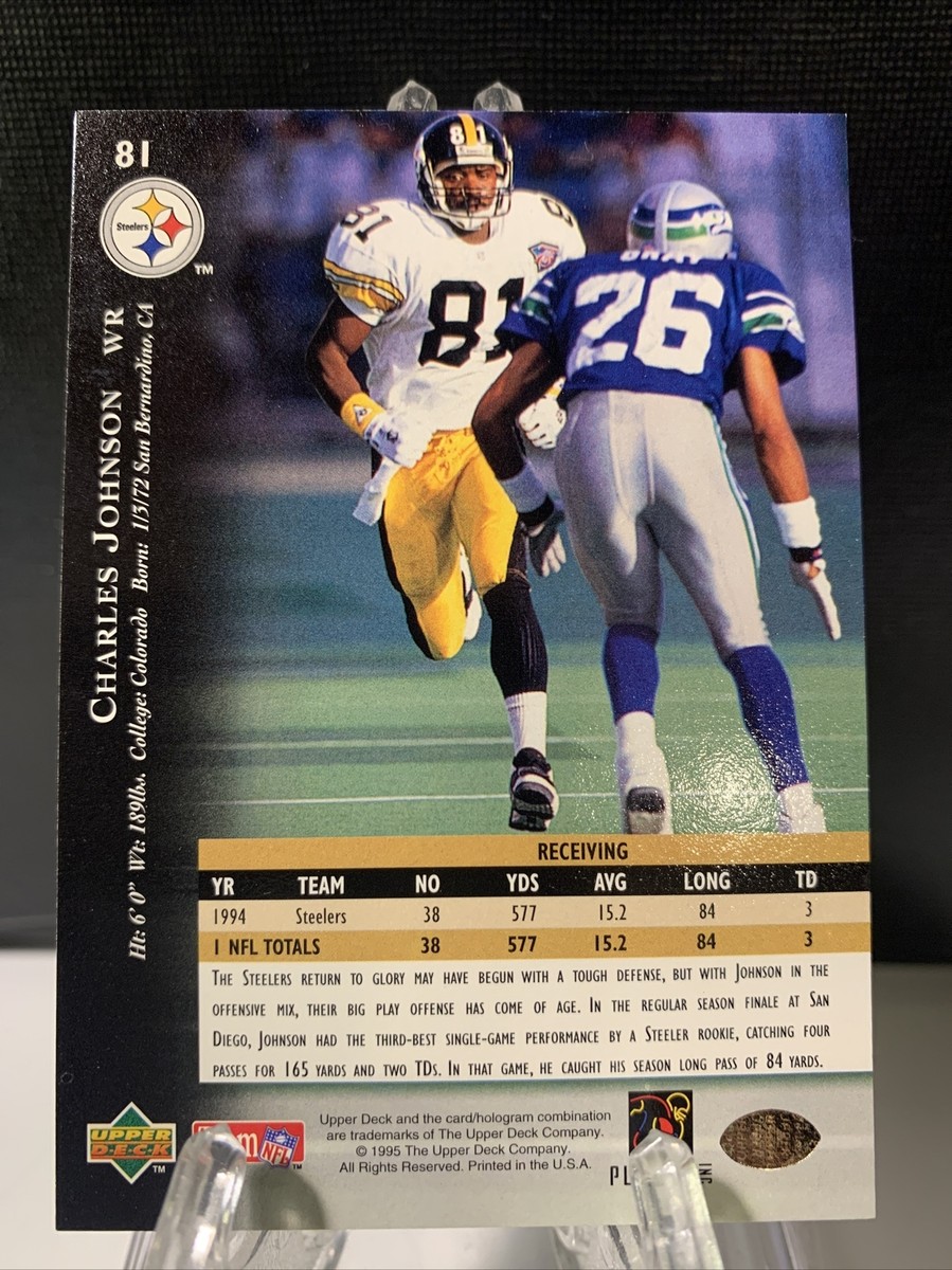 1995 OFFICIAL FOOTBALL CARDS バッジョ 1995 Pro Line Silver 🏈 Football Card #108 Johnny Johnson RB