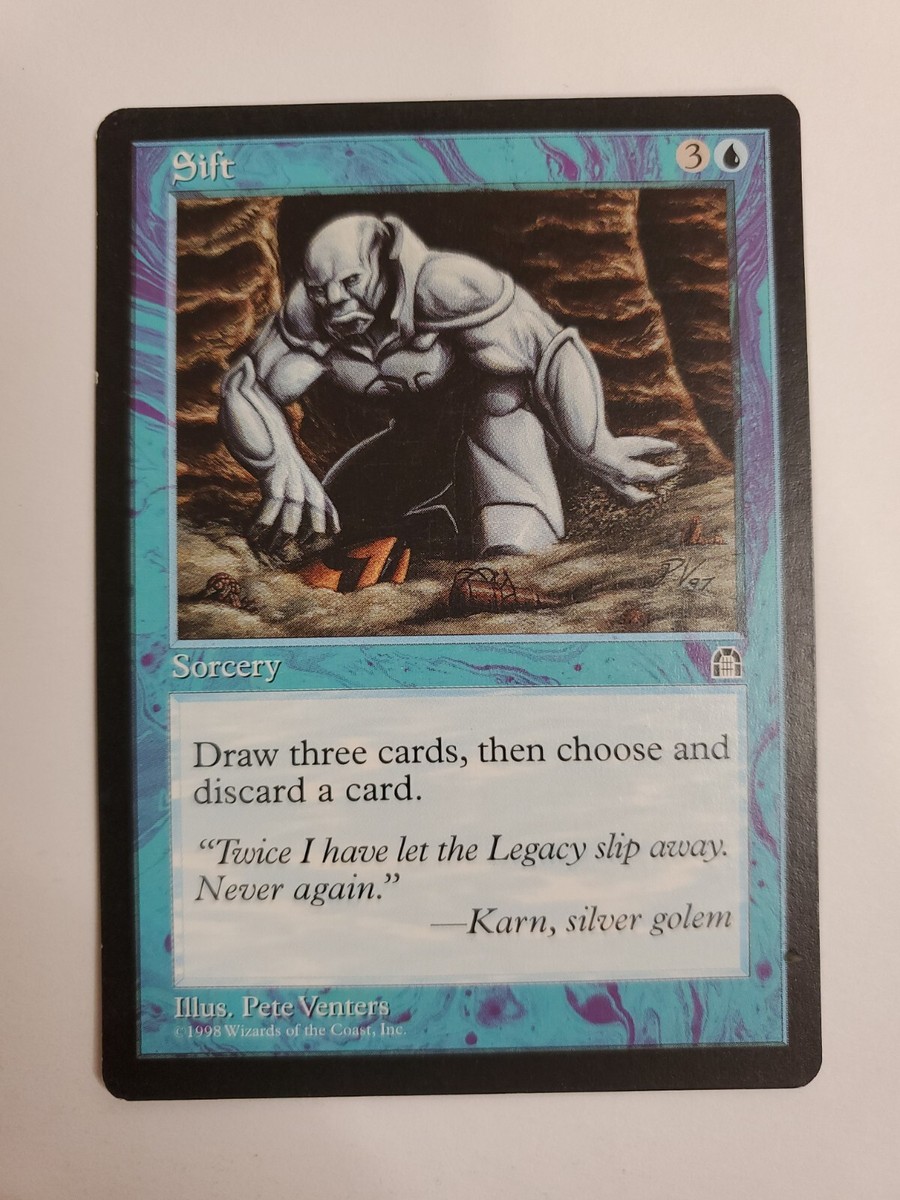 MTG Magic The Gathering Card SiftSorcery Blue Stronghold