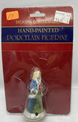 Dickens Collectables Christmas Village Accessory WOMAN FIGURINE Doll House F9
