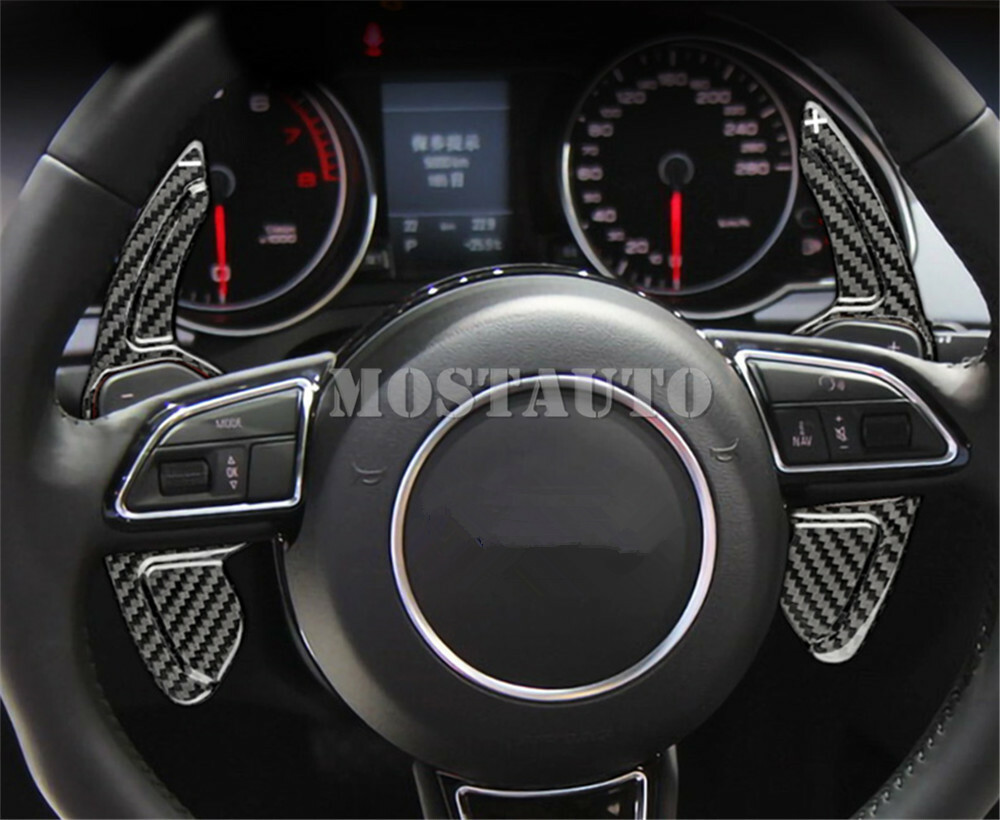 Carbon Fiber Lenkrad Abdeckung Für Audi A4 B8, A6 C6, Q5, Q7 - Elegantes Upgrade