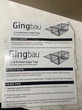 2 Trap Animal Cage Trap For Rats,mice,Chipmunk  Rabbit And More Easy To Setu2469