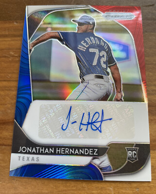 2020 Prizm Rookie Red White Blue Jonathan Hernandez RC Auto /50 free ship